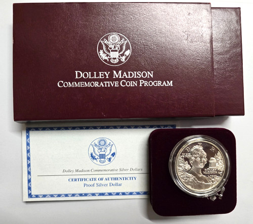 1996 commemorative coin dolley - coin,